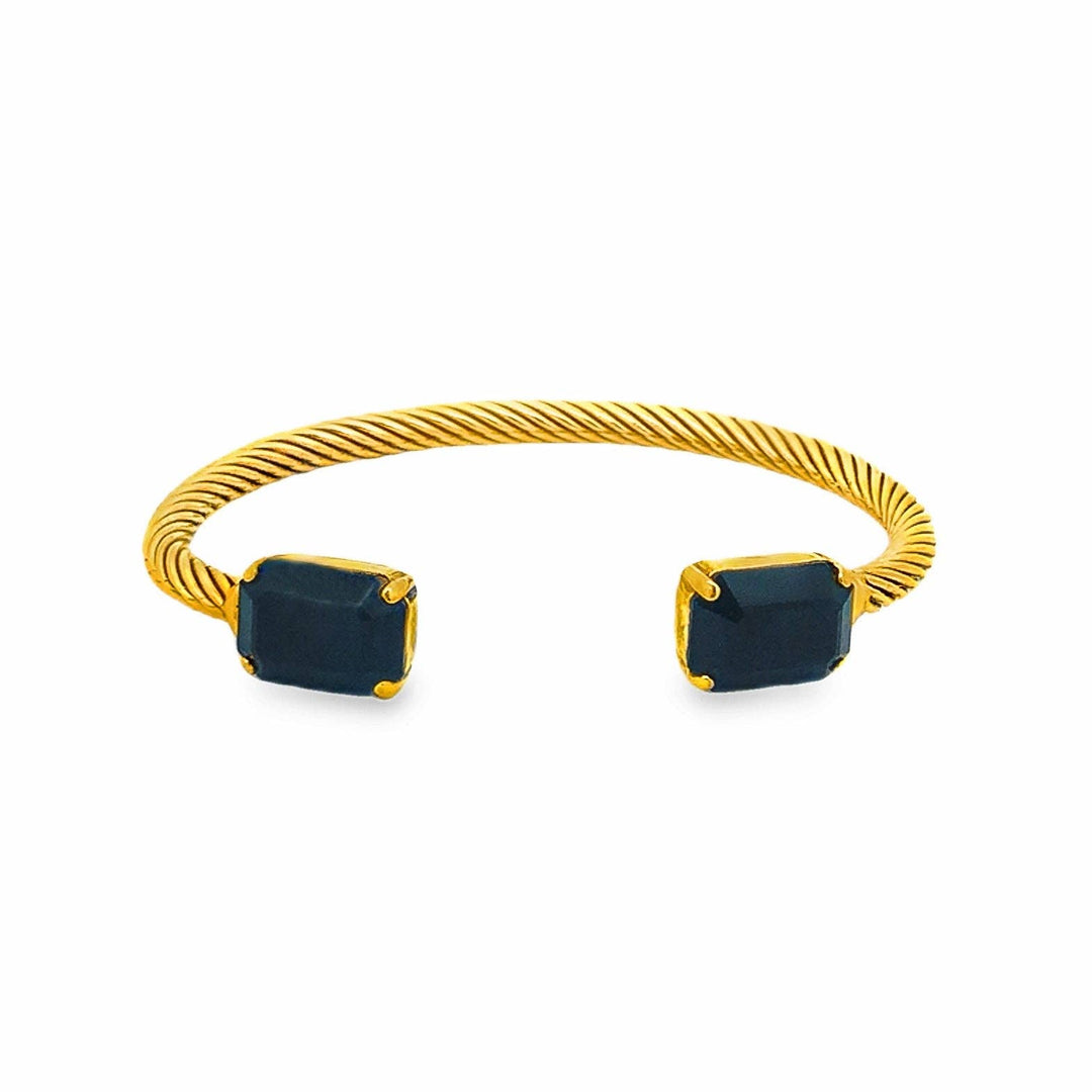 Charlotte Cuff in Rectangle: Jet