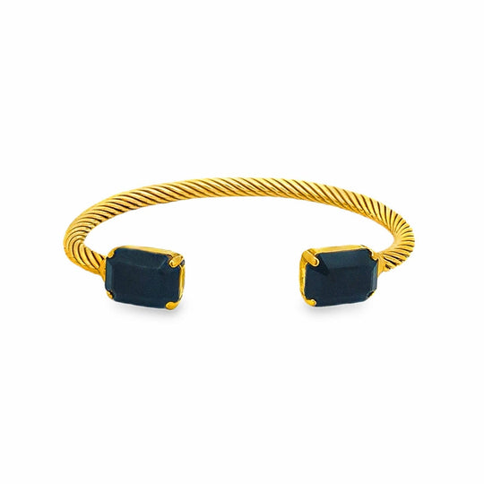 Charlotte Cuff in Rectangle: Jet