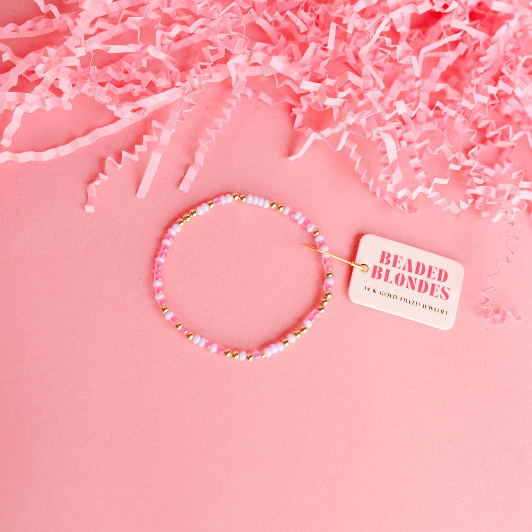 Hot Pink &amp; Lilac Sprinkle Bracelet