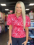 Emily McCarthy Cheeky Cheetah Britt Top