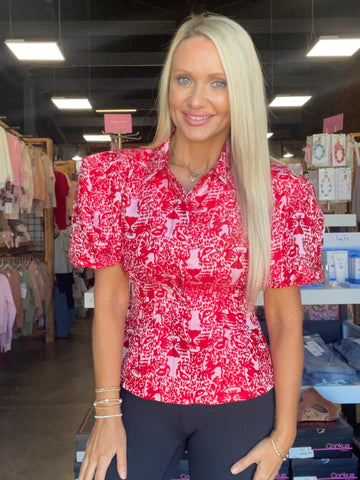 Emily McCarthy Cheeky Cheetah Britt Top