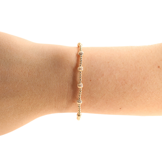 June Gold Fluted Bracelet