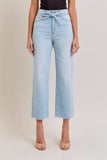 Light Wash Bow Front Jeans