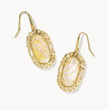 Dani Gold Figaro Frame Drop Earrings