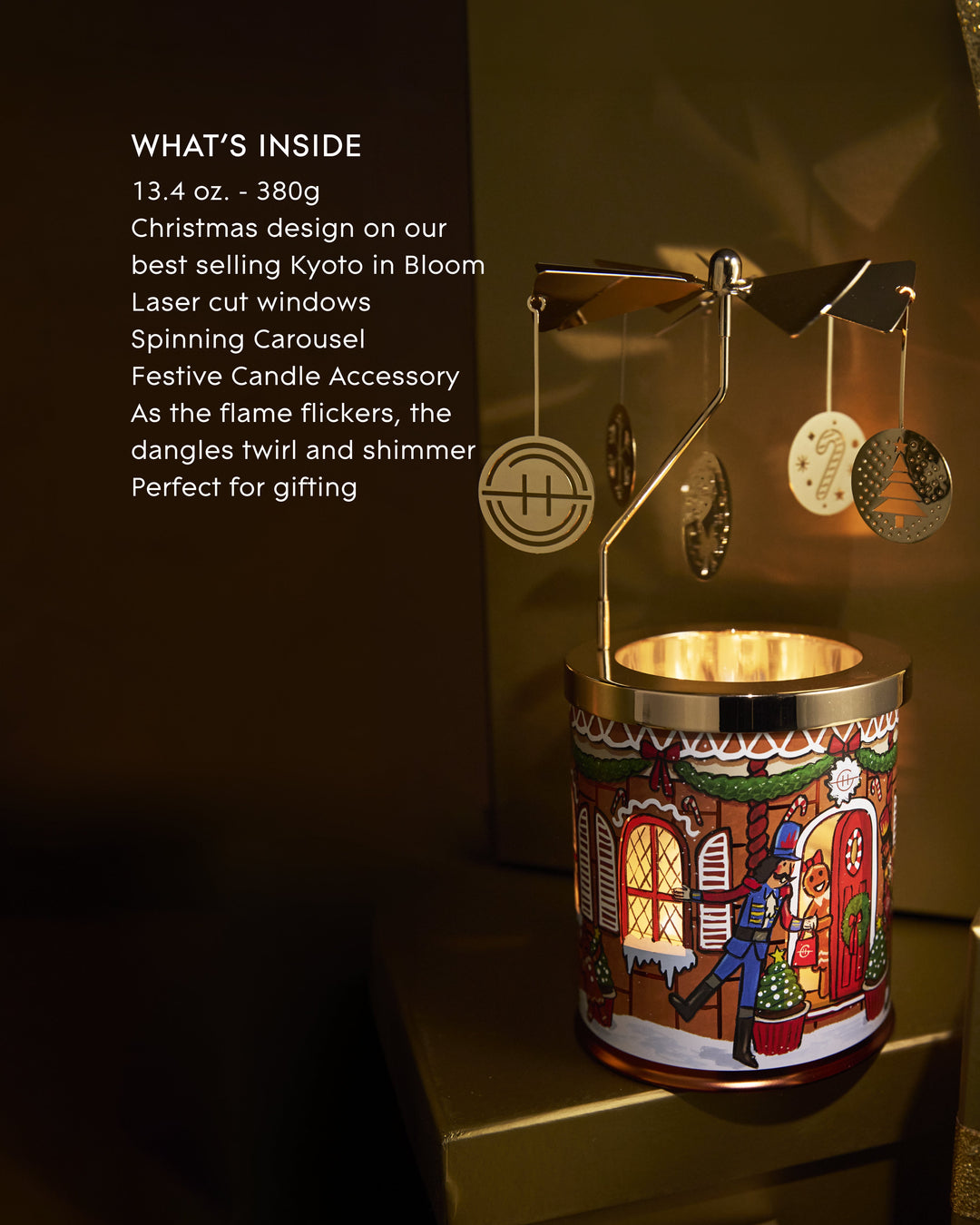 Glasshouse Kyoto In Bloom Candle &amp; Spinning Carousel Gift Set