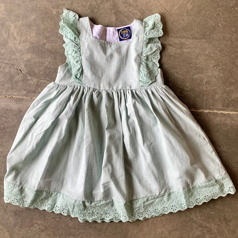 Sage Eyelet Lace Dress