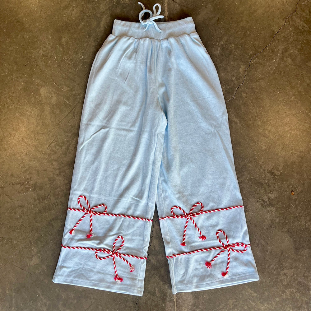 Peppermint Bow Sweatpants