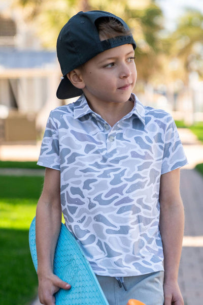 Burlebo White Camo Polo