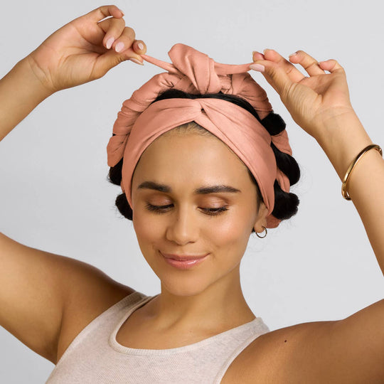 Set &amp; Flow Heatless Curling Headband - Terracotta