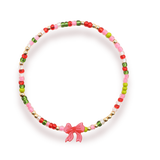 Red Bow Holiday Sprinkle Bracelet