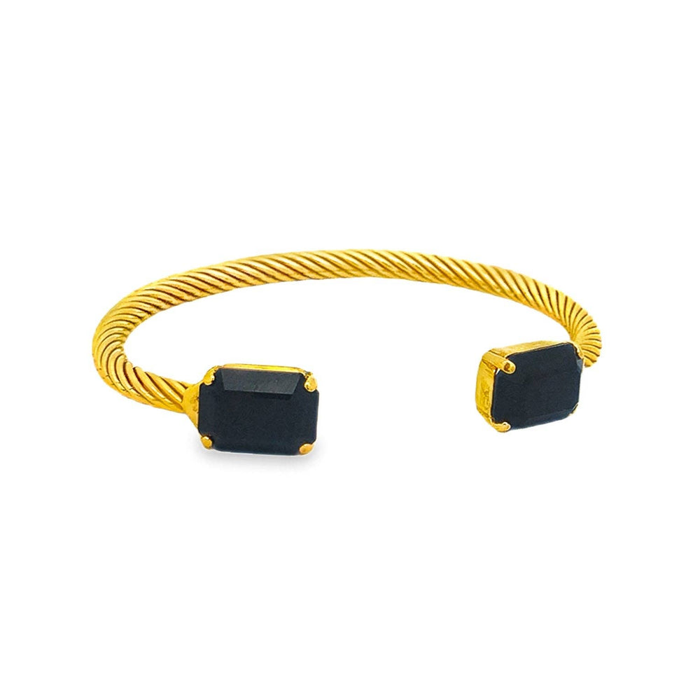 Charlotte Cuff in Rectangle: Jet