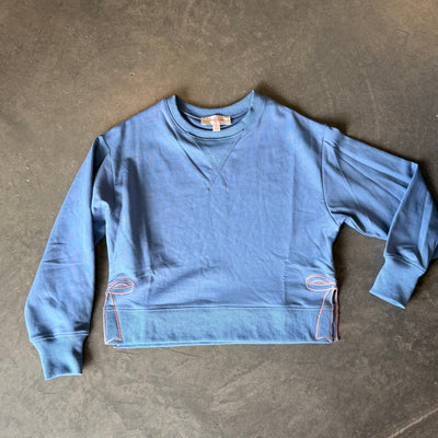 Side Bow Crop Sweatshirt