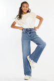 Kancan Tween Raw Hem Jeans