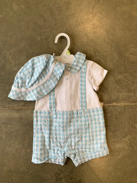 Gingham Romper Set