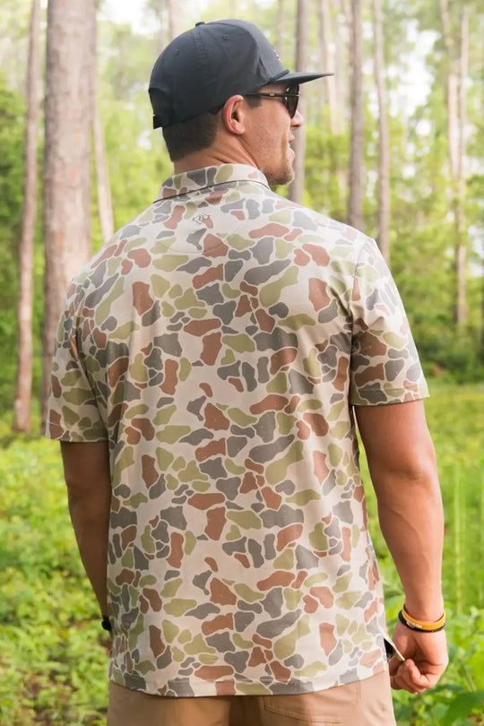 Burlebo Driftwood Camo Polo