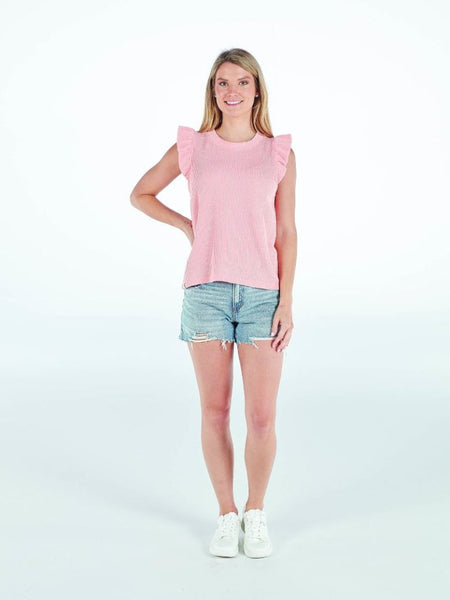 Simply Southern Knit Ruffle Tee