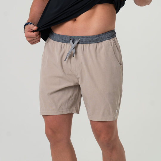Burlebo Heather Khaki Athletic Short