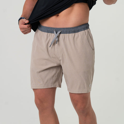 Burlebo Heather Khaki Athletic Short