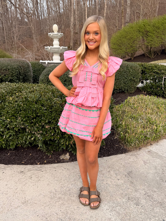 Watermelon Sugar Poplin Skirt