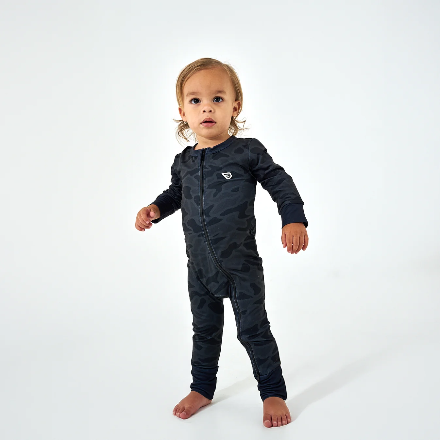 Burlebo Baby Zip Up - Black Camo