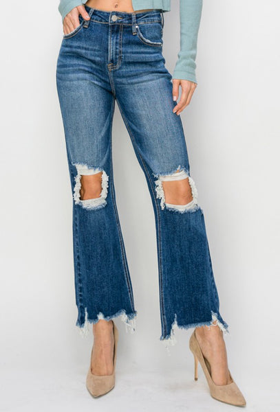 Risen High Rise Straight Crop Jean