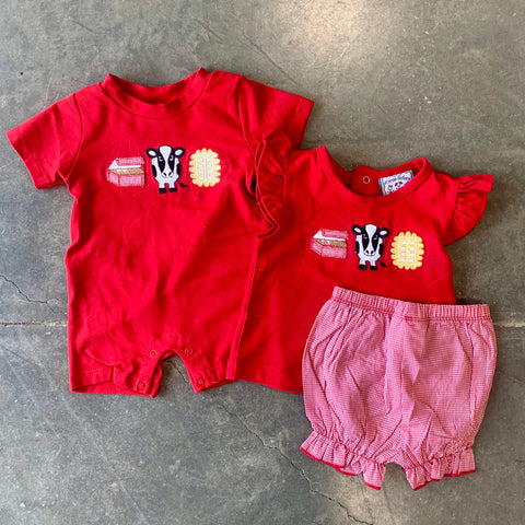 Kids Meal Appliqué Outfit