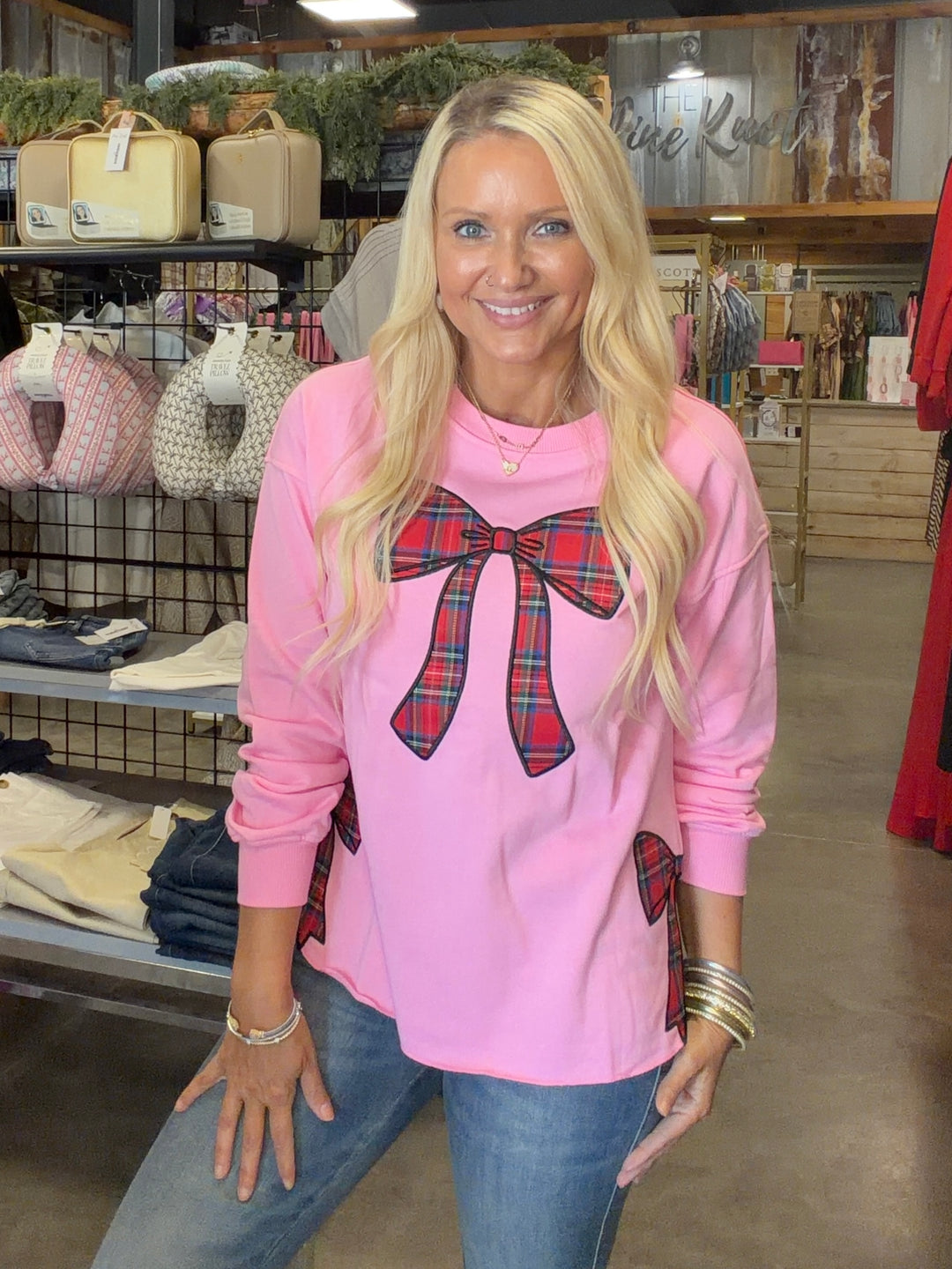 Simply Southern Christmas Bow Sweatshirt