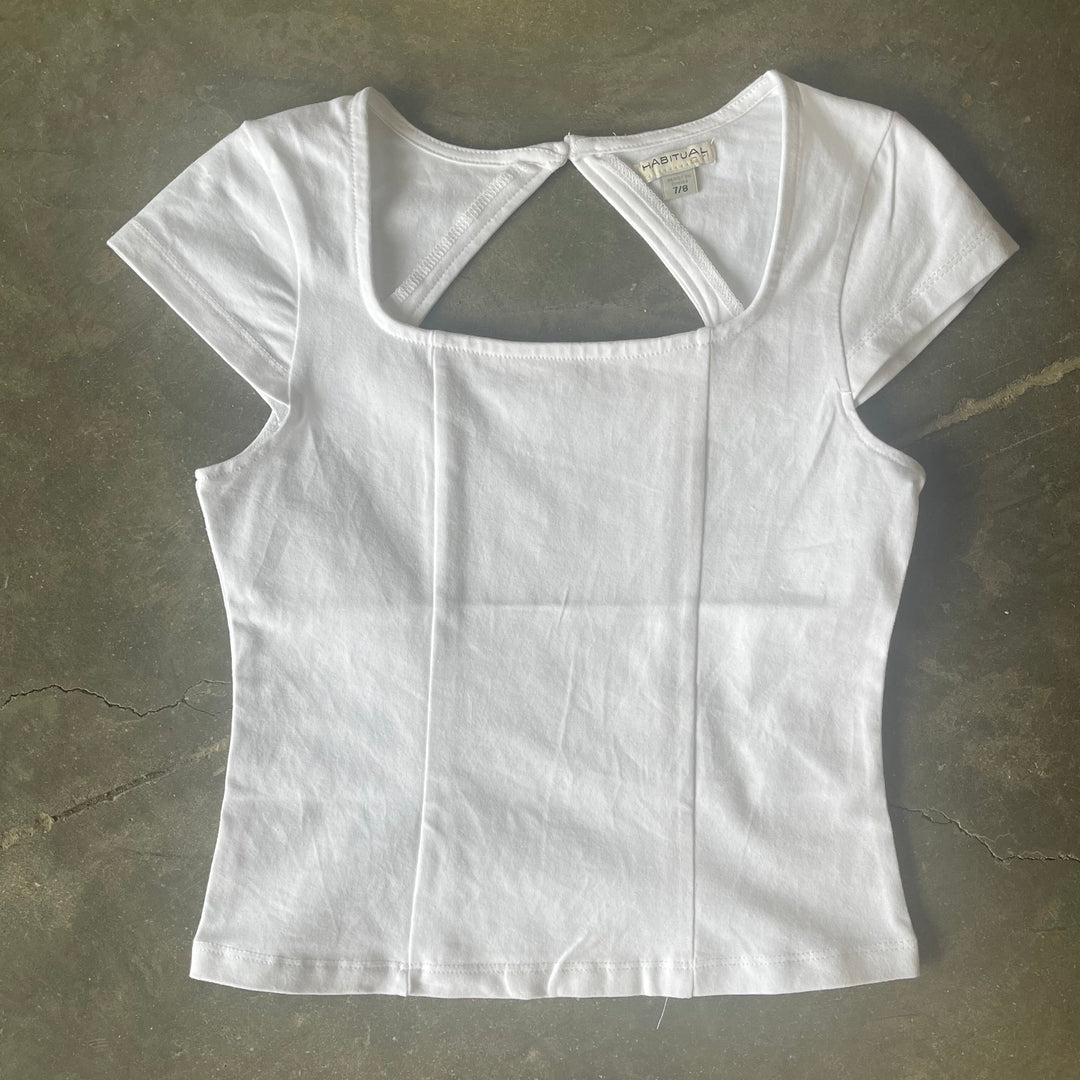 Square Neck Cutout Tee