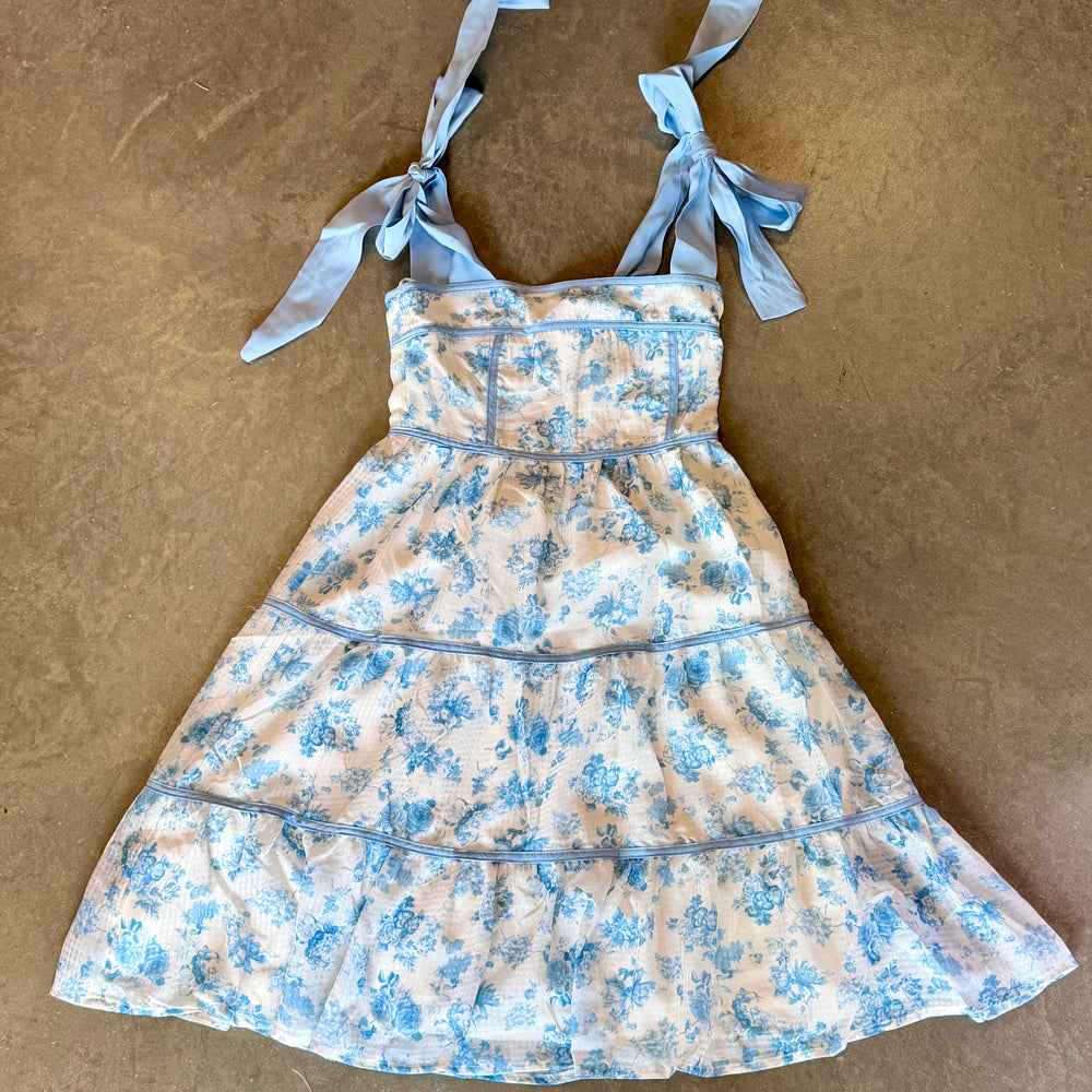 Floral Contrast Dress