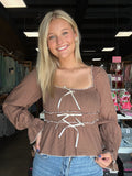Dive In Bow Detail Top