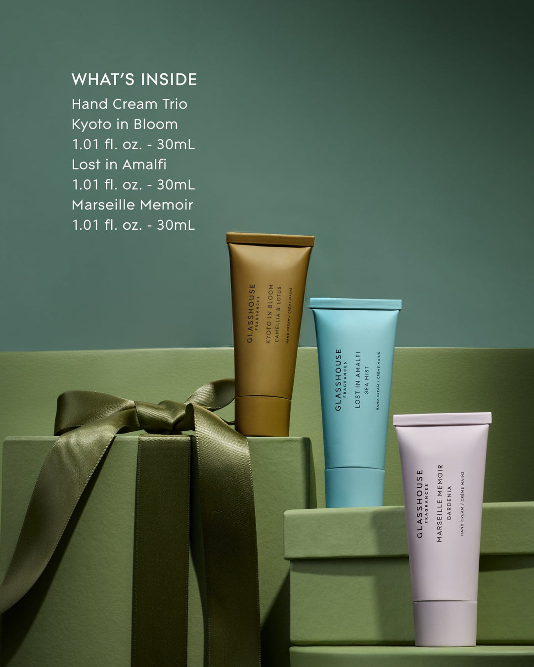 Glasshouse Hand Cream Trio