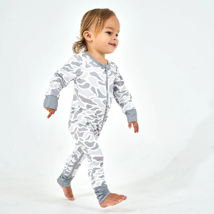 Burlebo Baby Zip Up - White Camo