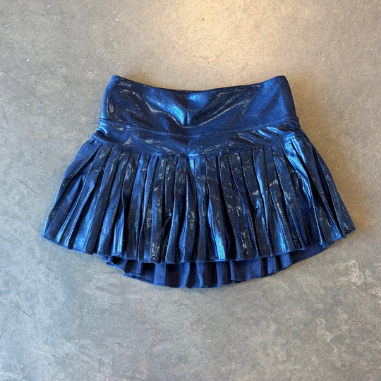 Pleated Shimmer Skort