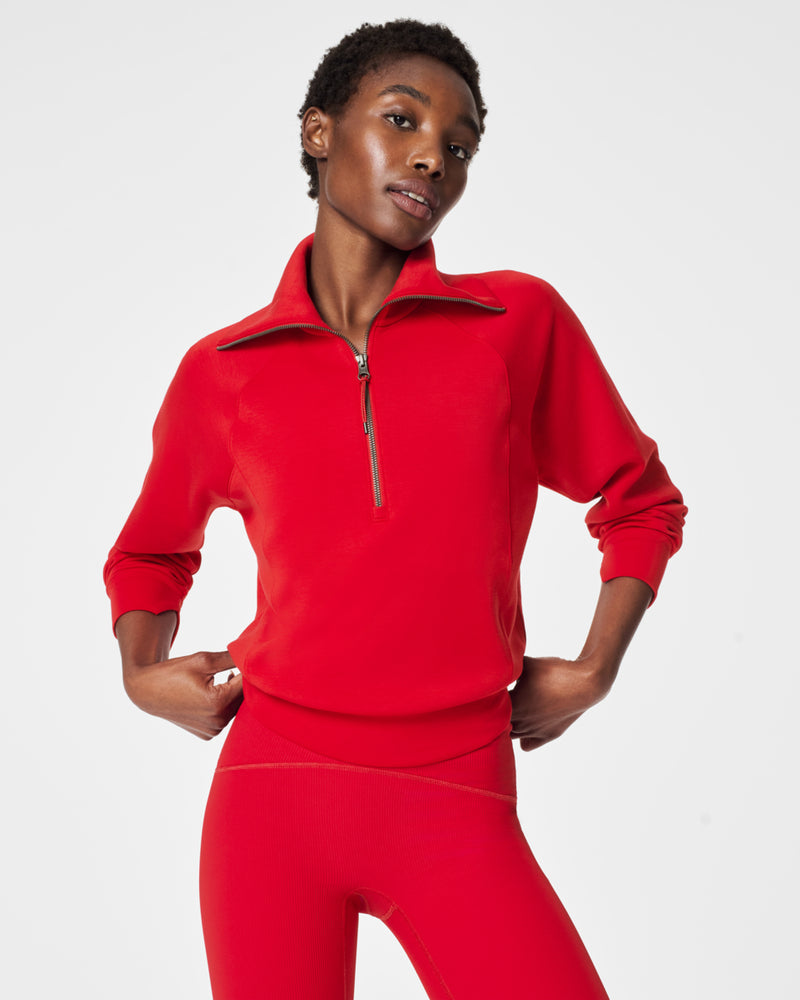 Spanx Air Essentials Half Zip Pullover
