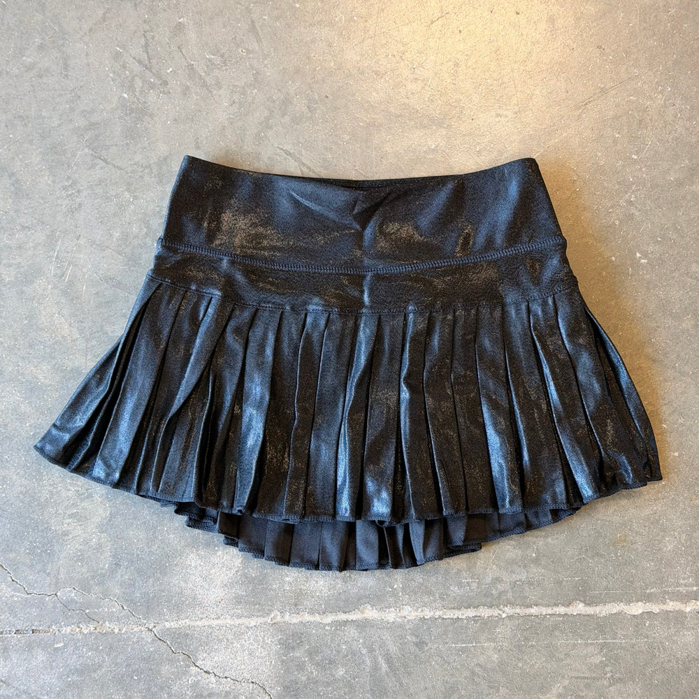 Pleated Shimmer Skort