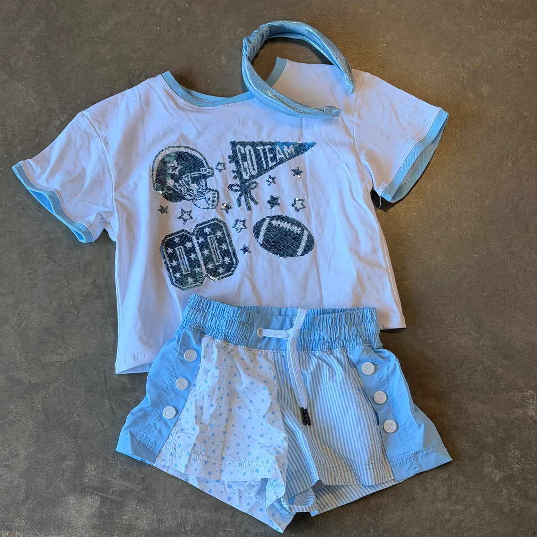 Sequin Football Elements Shirt