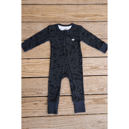 Burlebo Baby Zip Up - Black Camo