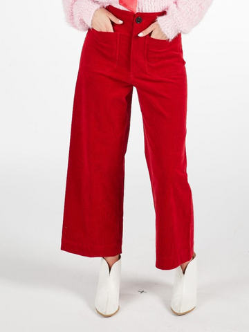 Simply Southern Red Corduroy Pants