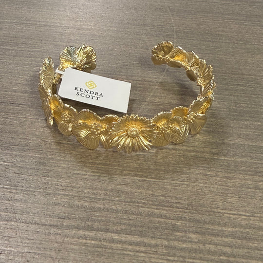 Cailey Flower Gold Cuff