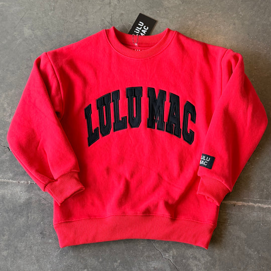 Lulu Mac Red &amp; Black Youth Sweatshirt