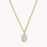 Hallie Gold Short Pendant Necklace
