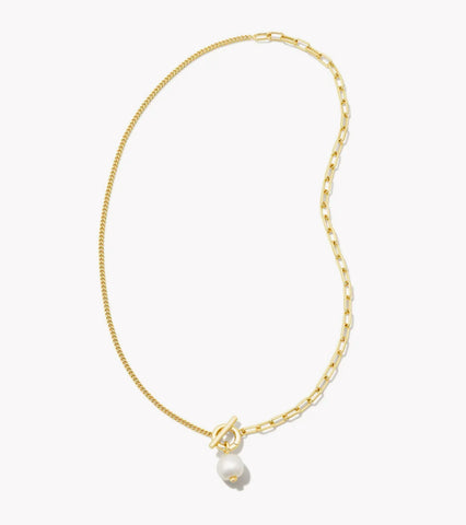 Leighton Convertible Pearl Chain Necklace