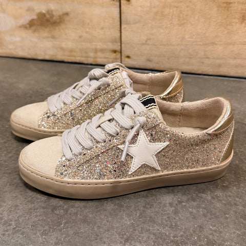 Paula Mini Golden Glitter Shoes