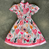 Mom & Me Floral Banded Poplin Dress