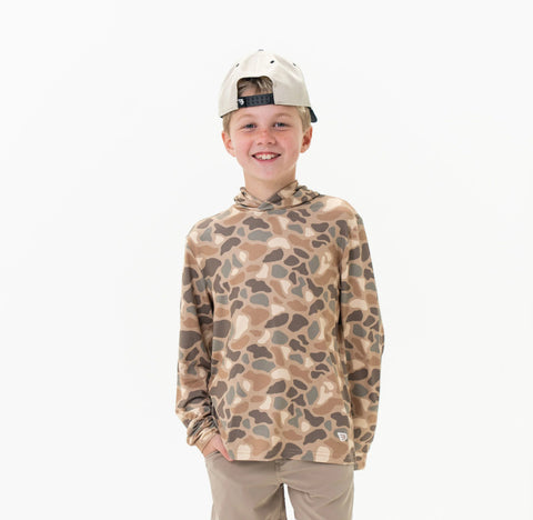 Burlebo Youth Pintail Camo Performance Hoodie