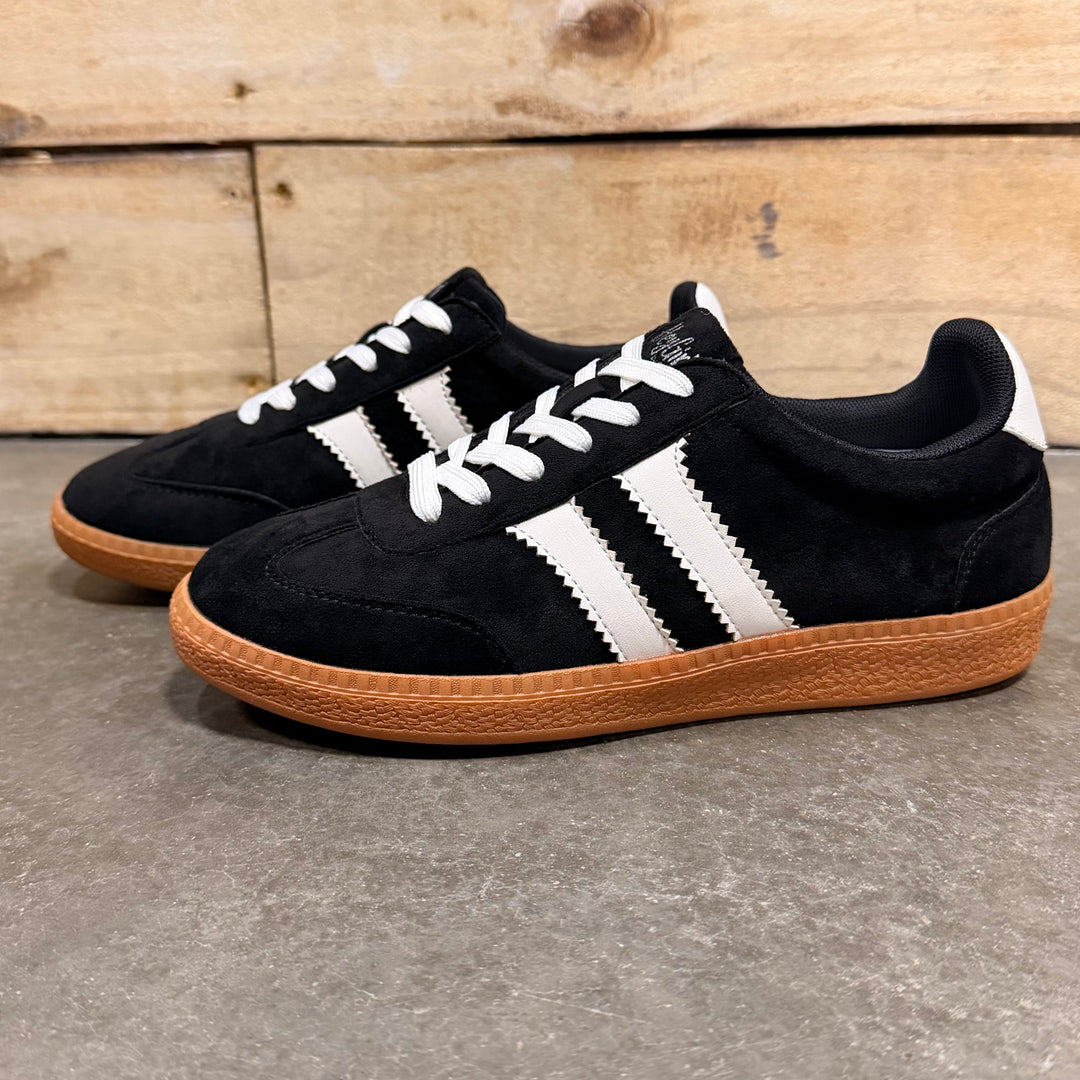 Corky’s Heads Up Sneaker - Black Suede