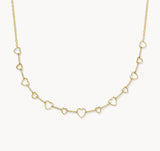 Haisley Heart Strand Necklace