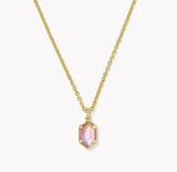 Hallie Gold Short Pendant Necklace