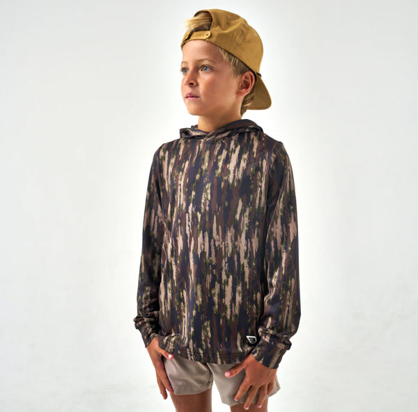 Burlebo Youth Midland Camo Performance Hoodie