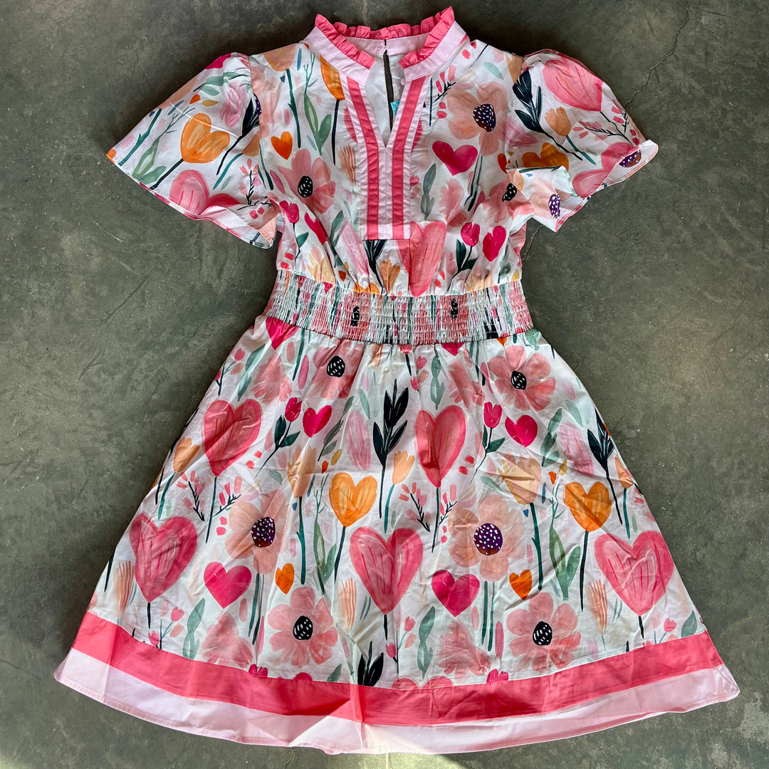 Mom &amp; Me Floral Banded Poplin Dress